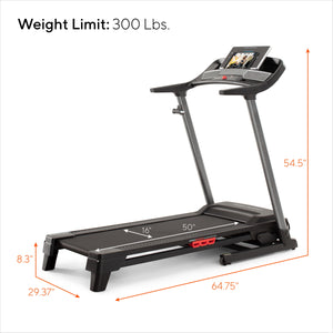 ProForm Cadence Compact 500 Folding Treadmill, Compatible with iFIT Pe