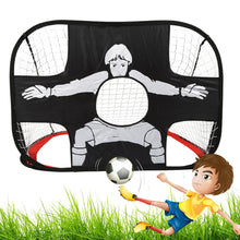 Load image into Gallery viewer, AoHao 2 in 1 Pop Up Kids Soccer Goal Indoor/Outdoor Soccer Target Net