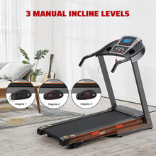 Load image into Gallery viewer, Electric Treadmill Folding Treadmill Machine with  3 Levels of Manual