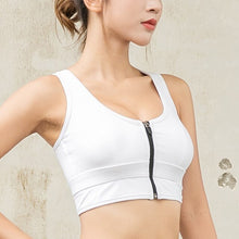 Load image into Gallery viewer, Women Zipper Sports Bra