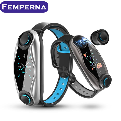 Femperna Wireless Headphones + Double Bluetooth Earbuds