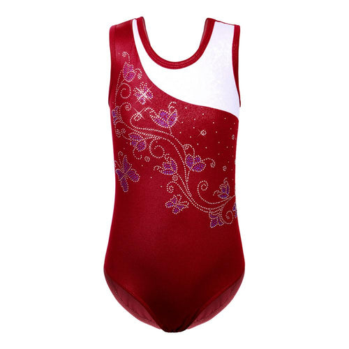 BAOHULU 2019 Girls 3-12 Years Sleeveless Gymnastics Leotard