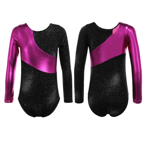 Kids Shiny Diamond Gymnastics Leotard