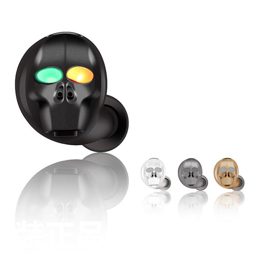 1 Pc LED Skull Wireless Bluetooth Earbuds