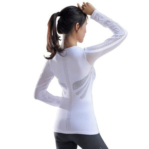 Long Sleeve Breathable Quick Drying Fitness T-shirt