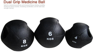 Dual grip Rubber Medicine Ball