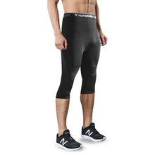 Load image into Gallery viewer, Basketball Men Fitness Training 3/4 Leggings With Knee Pads