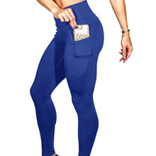 Load image into Gallery viewer, High Waist Fitness leggings with pockets