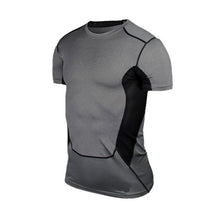 Load image into Gallery viewer, Men Short Sleeve Breathable Fitness T-shirt